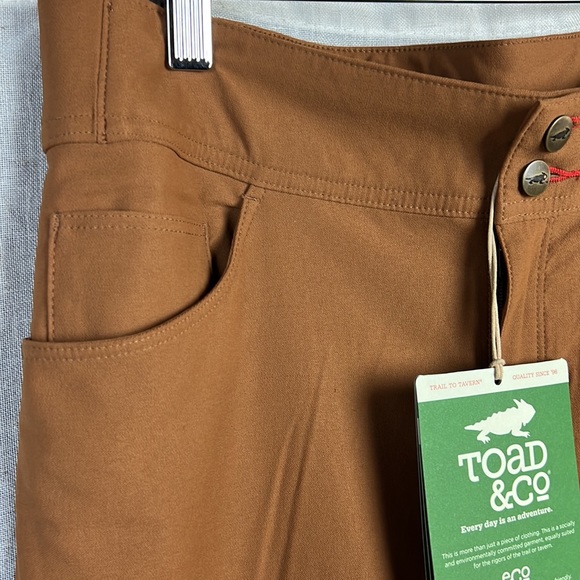 Toad & Co Flextime Skinny Pant in Brown Sugar Size 8 - Picture 3 of 13